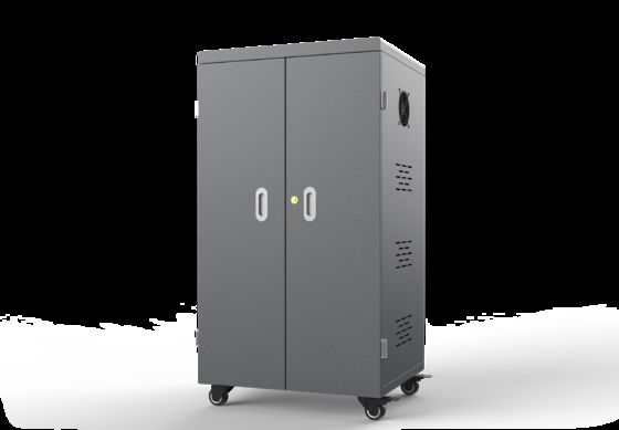 Smart 64 Ports Tablet Charging Cabinet con sistema di protezione della sicurezza 8S e luci a LED per scuole e uffici