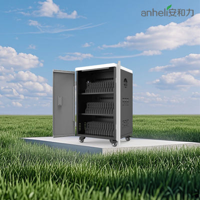 Armadietto di ricarica iPad a 42 porte con ventole di raffreddamento, fori di ventilazione e serrature e chiavi di sicurezza