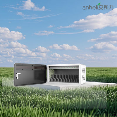 Compatto 640x360x370mm tablet cabinet di ricarica con ABS Engineering plastica divisori e ruote mediche ultra-silenzioso