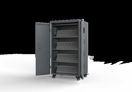 Armadietto di ricarica per tablet a 64 porte con sistema di protezione di sicurezza 8S e costruzione in lamiera zincata