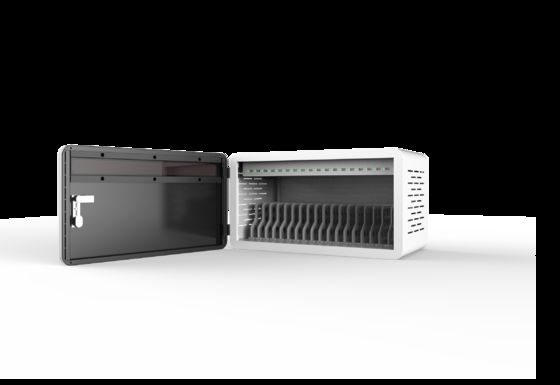 Gabinetto di ricarica iPad a 18 porte preassemblato con porta anteriore chiudibile e design compatto