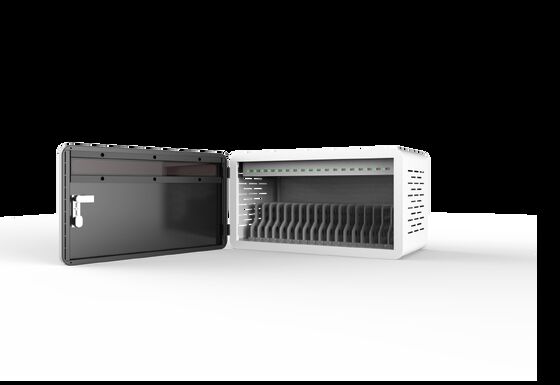 18 slot USB Tablet cabinet di ricarica con foglio galvanizzato e luci a LED per un deposito sicuro