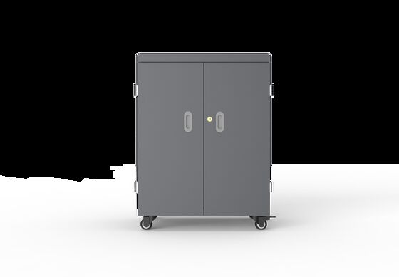 Camione di ricarica USB da 54 porte con sistema di protezione della sicurezza 8S e ventilatori di raffreddamento per la memorizzazione dei tablet